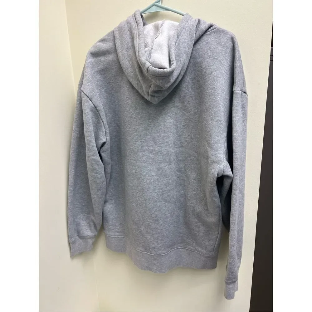 Adidas Gray 08 KU Jayhawks Basketball FedEx Orange Bowl Hoodie Men's Size Medium